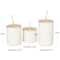 Cream Ceramic Spotted Textured Canister Set